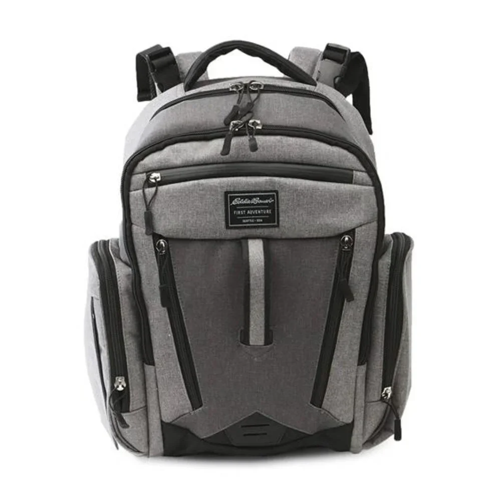 Eddie Bauer Places & Spaces Bridgeport Diaper Bag Backpack, 1 Count (Pack of 1)